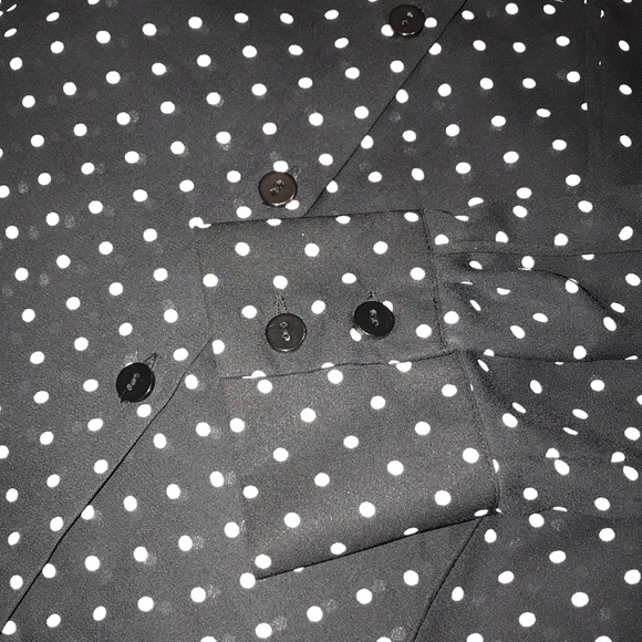 Who What Wear, Ebony Polka Dot, Sz XS, Blk, NWT! - Picture 10 of 13